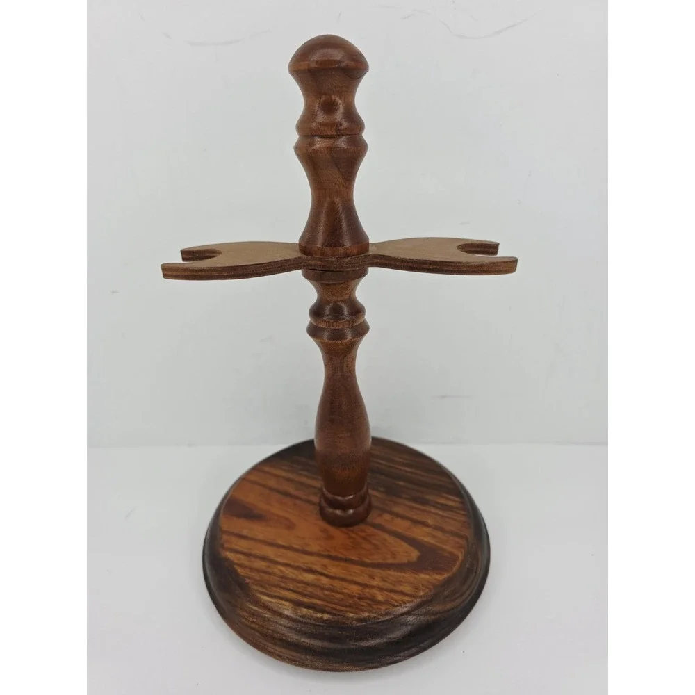 Vintage 1968 Styson Wood Stand For Vinegar And Oil‎ Bottles **Stand Only**
